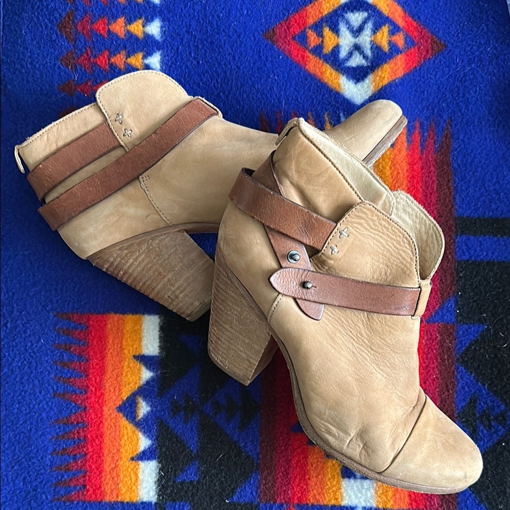 rag & bone Tan Ankle Boots